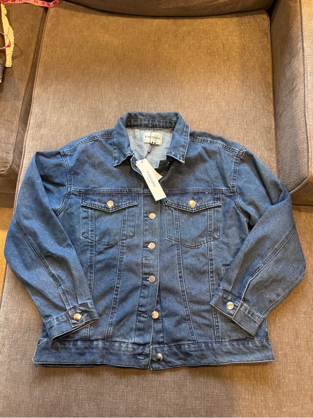 Vigoss Medium Blue Classic Denim Jacket